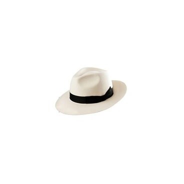 chapeau style borsalino blanc