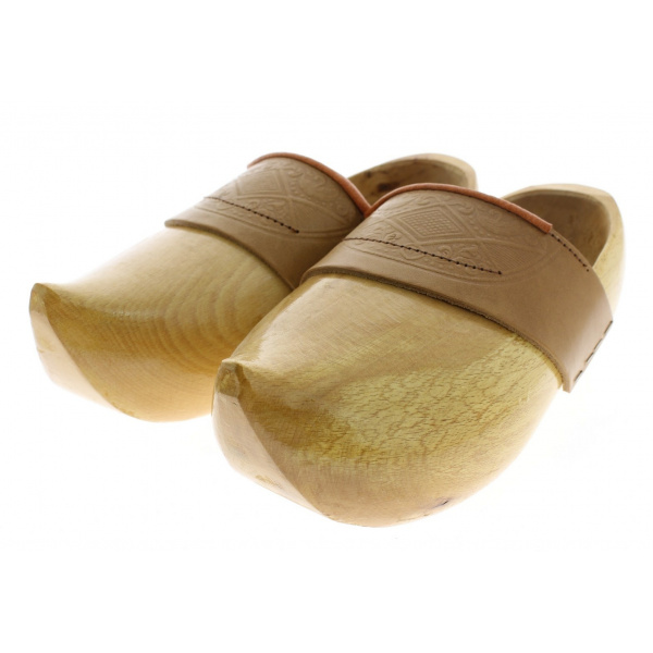 sabots bois et cuir artisanal