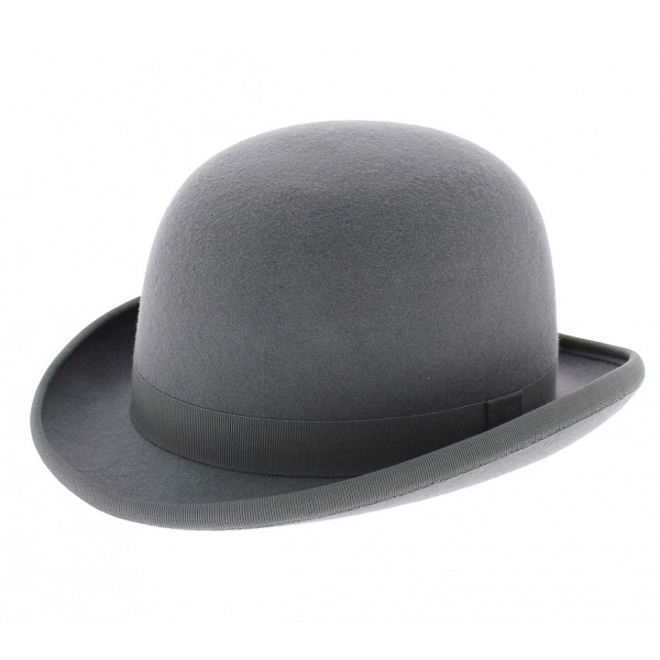 Chapeau melon gris