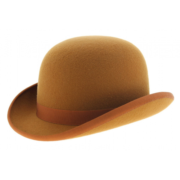 Chapeau melon Derby pour homme, casquette supérieure ronde