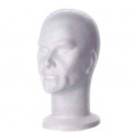 Tête Polystyrène Homme BLANCHE