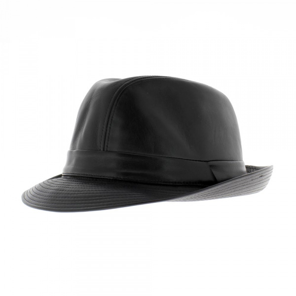 Chapeau cuir style blue's brothers