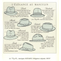 Chapeau flechet feutre pliable