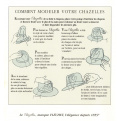 Chapeau flechet feutre pliable