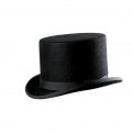 Chapeau haut de forme feutre poil
