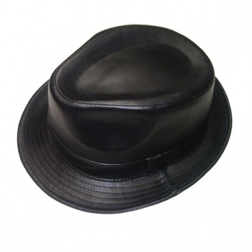 Chapeau Trilby cuir