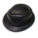 Chapeau Trilby cuir