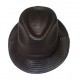 Chapeau Trilby cuir