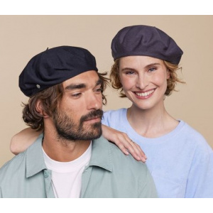 Béret  Authentique Été Coton Noir - Héritage par Laulhère