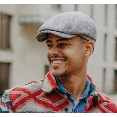 Portland Tweed Wool Beige Cap - Gottmann  Reference: 20589| Traclet Hat Shop