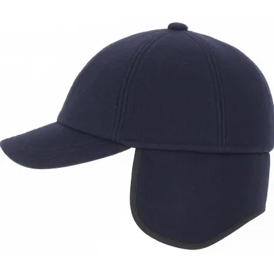 Casquette Cache-Oreilles Jockey Laine Marine - Göttmann