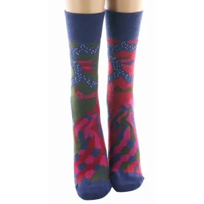 Chaussettes Femme Le Paon Laine Made in France - Berthe