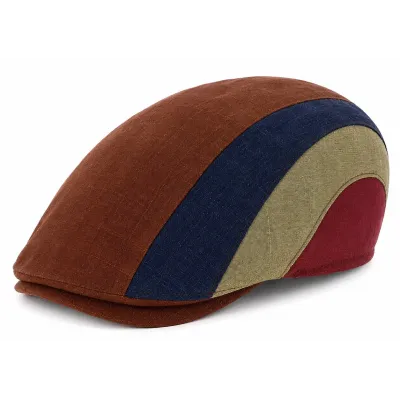 Casquette Plate Detroit Lin Rayures - Göttmann