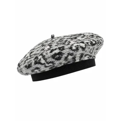 Béret Leo Gris/Noir/Ecru