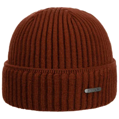 Parkman Rust Wool Beanie - Stetson, Reference: 24559| Traclet Hat Shop