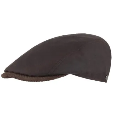 Casquette Plate Suédine Imperméable Marron - Fléchet Reference : 24651| Chapellerie Traclet