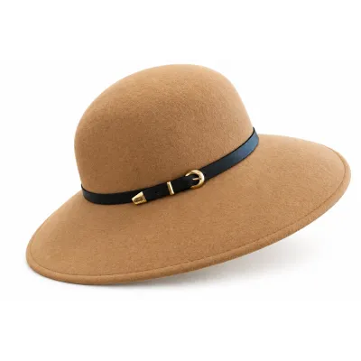 Capeline Rachel Feutre Laine Beige - Traclet