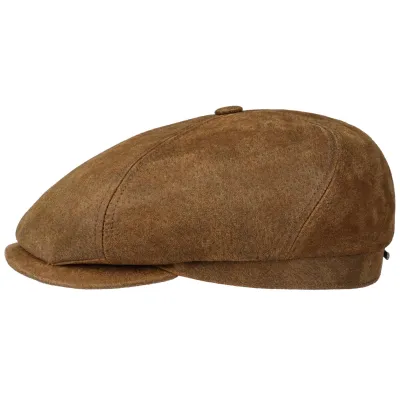 McCook Cognac Leather Cap - Stetson