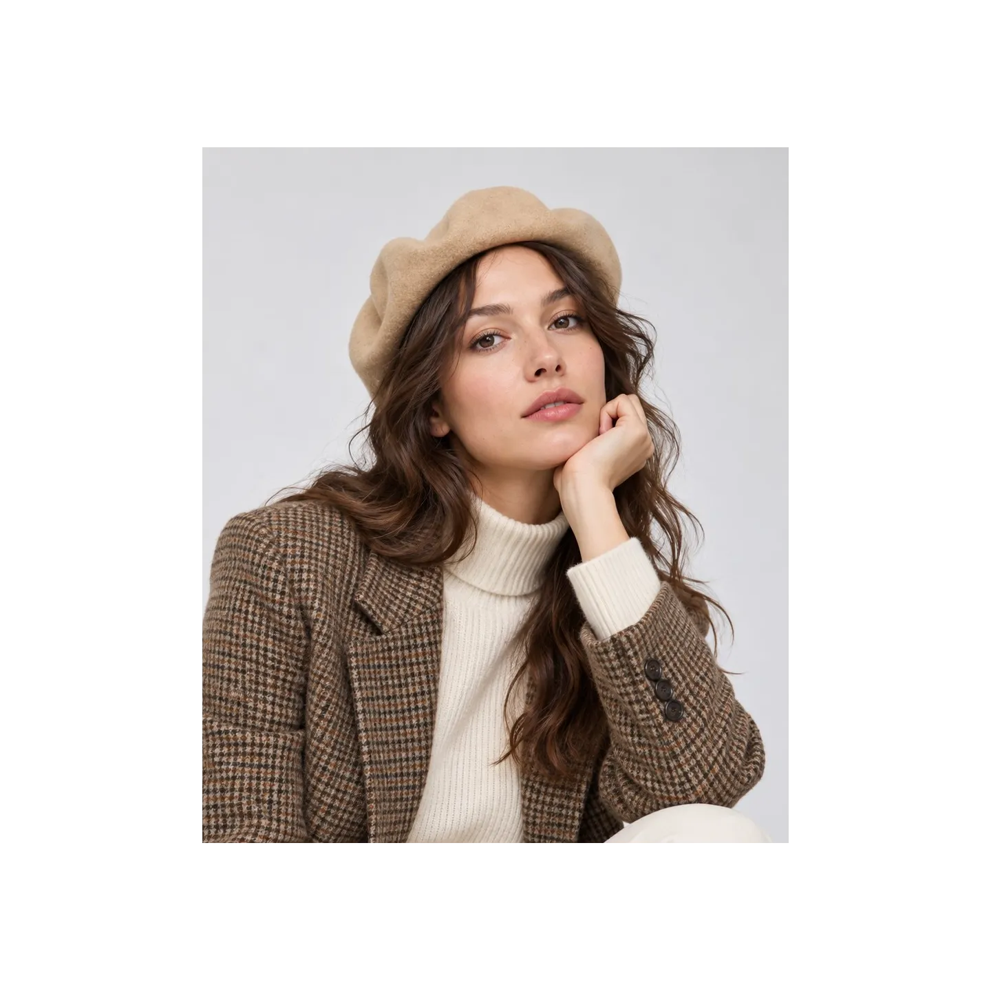 The Genuine Sand Beret - Héritage by Laulhère, Ref: 24699| Chapellerie Traclet