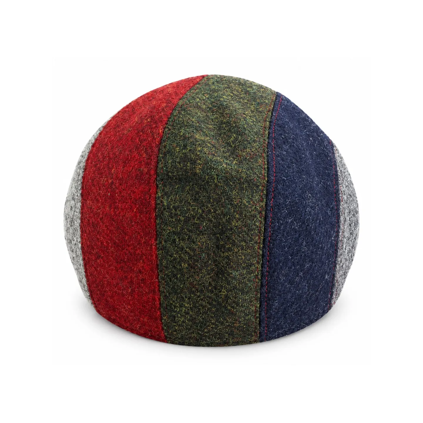Connemara Multicolored Patchwork Virgin Wool Flat Cap – Traclet | Ref: 24709 | Traclet Hat Shop