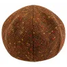 Donegal Rust Virgin Wool Tweed Flat Cap - Traclet | Ref: 24710 | Traclet Hat Shop