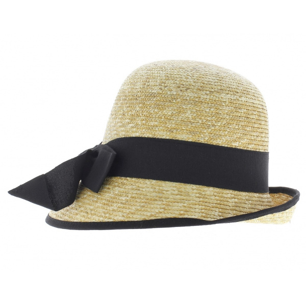 Chapeau cloche paille