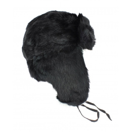 Chapka , Ushanka lapin noir