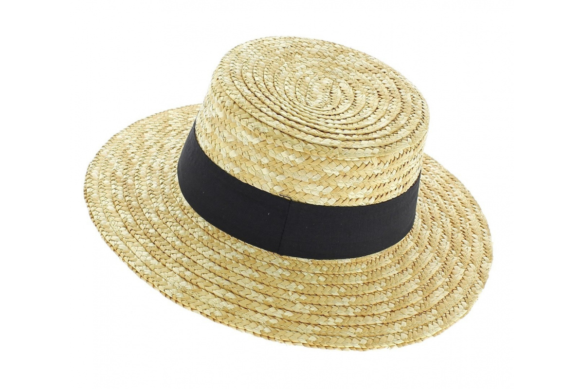 Canotier publicitaire - chapeau de paille