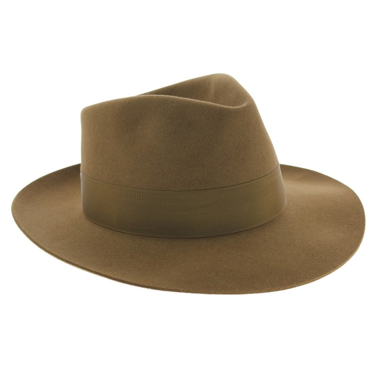 Chapeau Femme Hermès Betty En Feutre Lapin - Chaîne Ancre - Taille 58 Bleu - Neuf Avec étiquettes