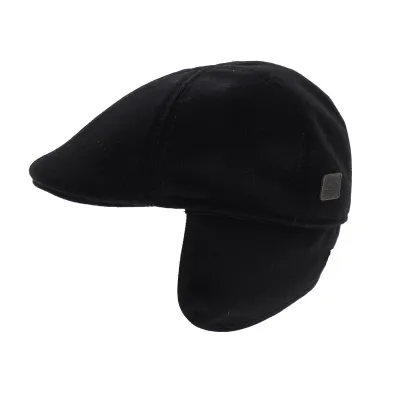 Casquette caches-oreilles Gatsby Noir - Göttmann Reference : 5853 | Chapellerie Traclet