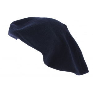 Beret coton Marine