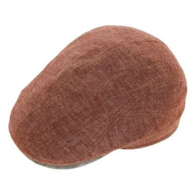Göttmann Belvedere Dungeon Domed Cap in Rust Linen Reference: 5669 | Traclet Hat Shop