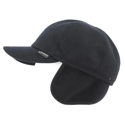 Casquette Cache-Oreilles Monaco Gore-Tex Laine Noire- Gottmann Reference : 729 | Chapellerie Traclet