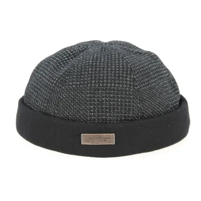 Bonnet Docker Laine & Coton Noir- Göttmann Reference : 2902 | Chapellerie Traclet