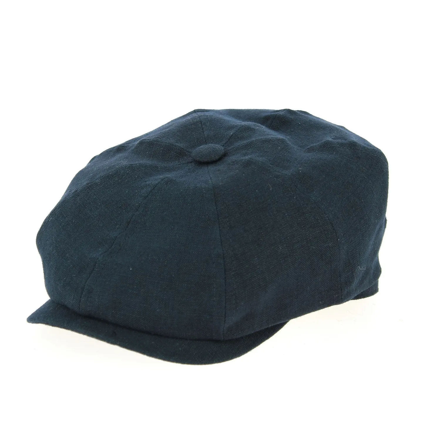 Casquette 8 Côtes Desgrange Lin Bleu Marine- Crambes Reference : 1555 | Chapellerie Traclet