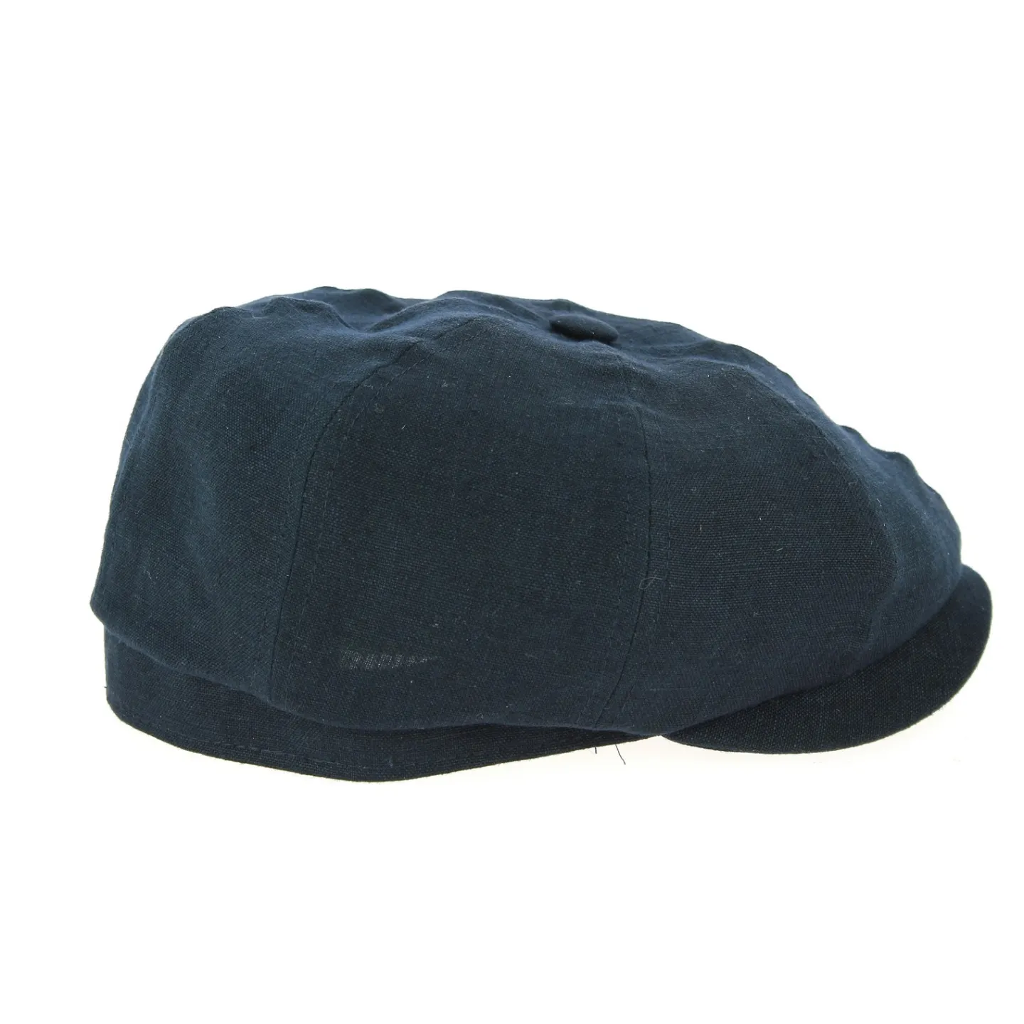 Casquette 8 Côtes Desgrange Lin Bleu Marine- Crambes Reference : 1555 | Chapellerie Traclet