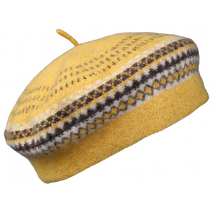 Béret Femme Malibu Laine Jaune - Traclet