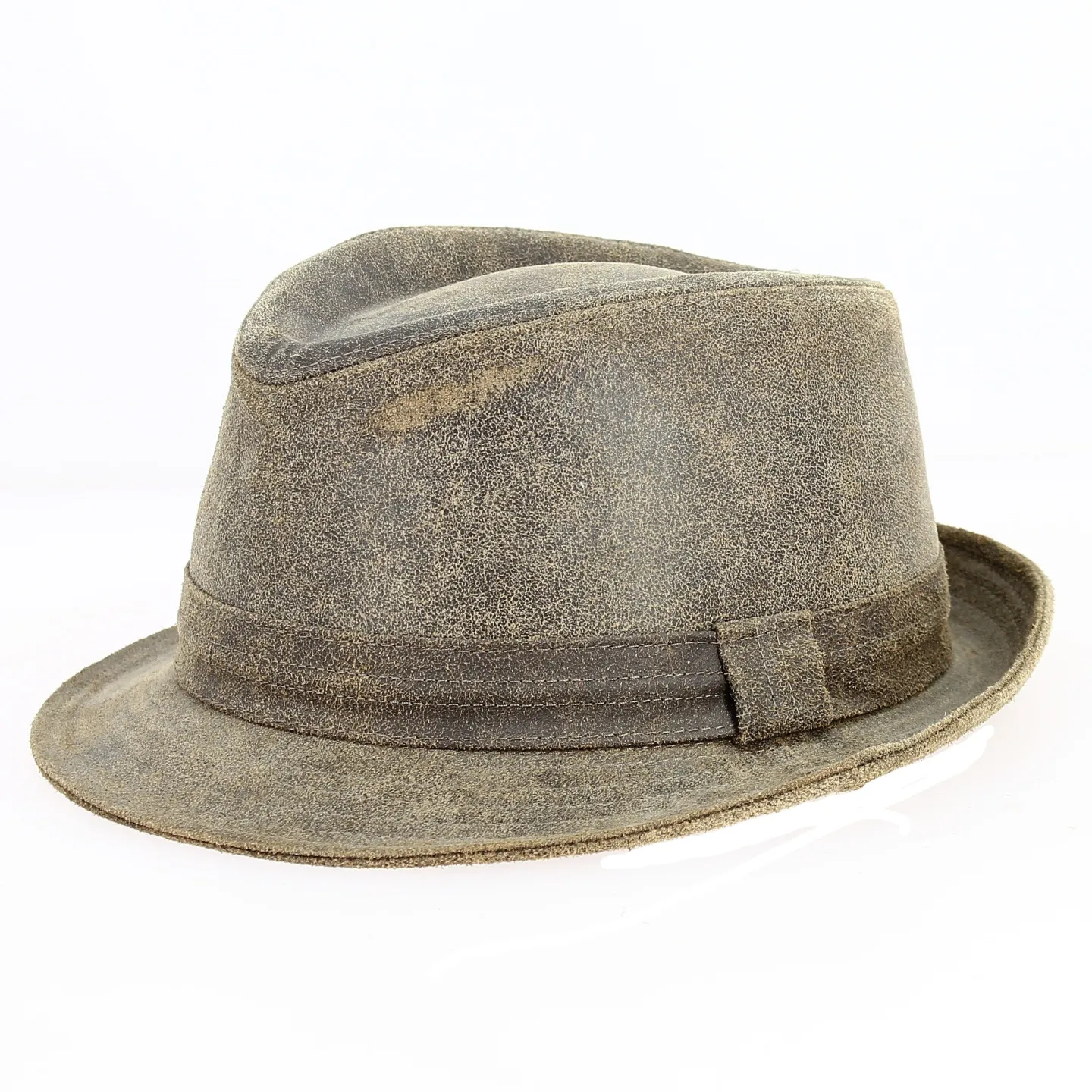 Chapeau TChapeau Trilby Roo Cuir vintage - Traclet Reference : 463 | Chapellerie Traclet