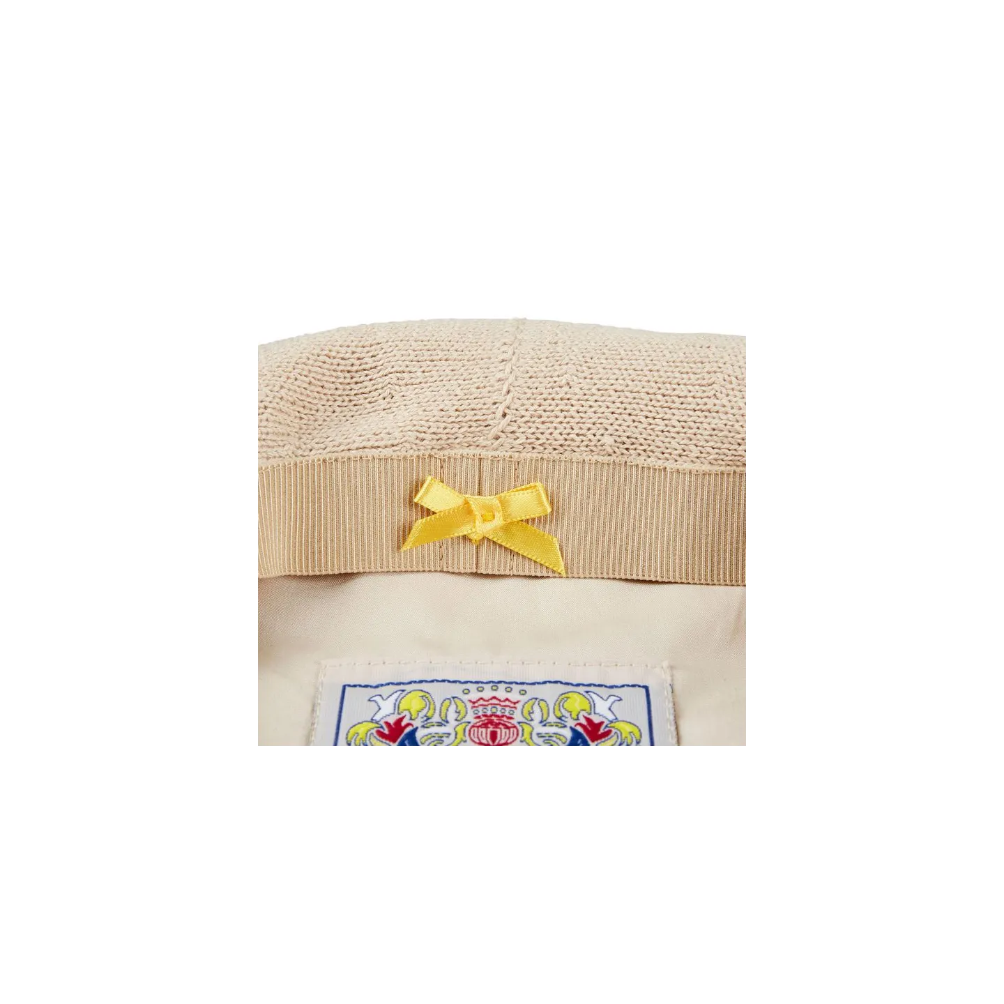 Basque Summer Beret Serra Cotton Beige - Laulhère