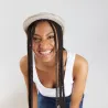 Basque Summer Beret Serra Cotton Beige - Laulhère