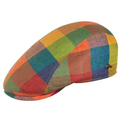 Casquette Bombée Jackson Patchwork Lin UPF 40+ - Göttmann Reference : 16356| Chapellerie Traclet